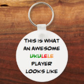 ウクレレ選手素晴らし、 キーホルダー (正面)