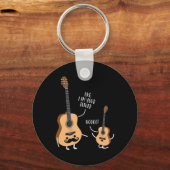 ウクレレ・ギターお父さん キーホルダー (正面)