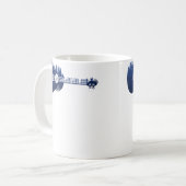 ウクレレ ギター 森 シルエット 風景 樹木 M コーヒーマグカップ (正面左)