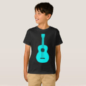 ウクレレ – シアン Tシャツ (正面フル)