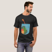 ウクレレ・ハワイ熱帯地方GIFウクレレ選手 Tシャツ (正面フル)