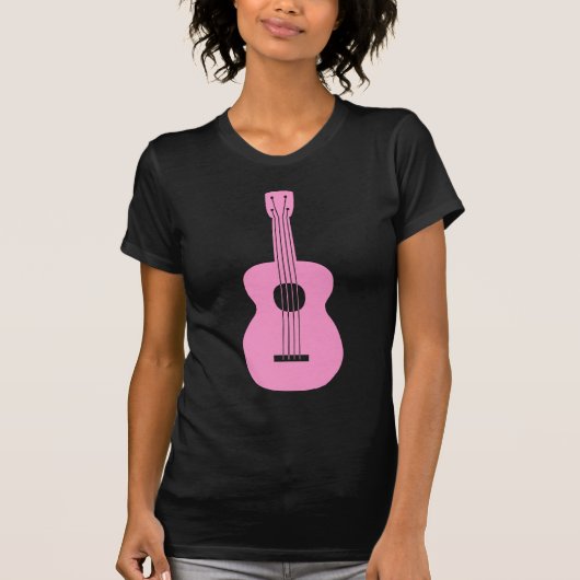 ウクレレ-ピンク Tシャツ (正面)