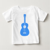 ウクレレ – ベビーブルー ベビーTシャツ (正面)