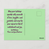 ウクレレ・メリークリスマスと新年おめでとう ポストカード (裏面)