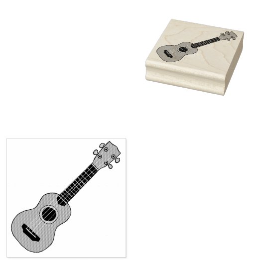 ウクレレ ラバースタンプ (押印)