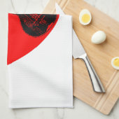 ウクレレ ラブ キッチンタオル (四つ折り)