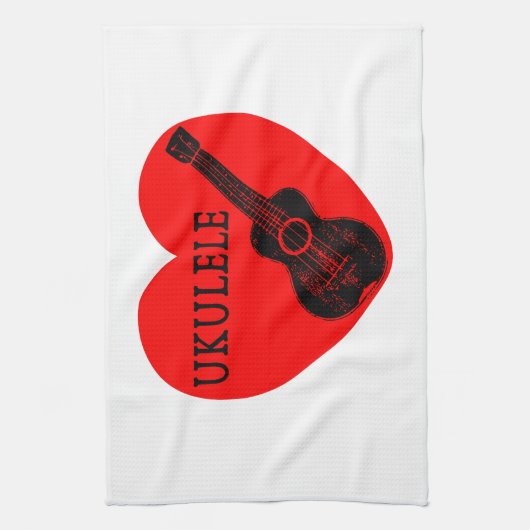 ウクレレ ラブ キッチンタオル (縦)