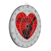 ウクレレ ラブ ダーツボード (正面左)