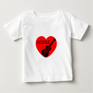 ウクレレ・ラブ ベビーTシャツ