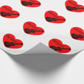 ウクレレ・ラブ ラッピングペーパー (角)