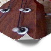 ウクレレ&レッドフラワーレイ ポスター (角)