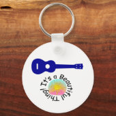 ウクレレ:美しいもの キーホルダー (正面)