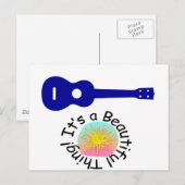 ウクレレ：美しいもの ポストカード (正面/裏面)