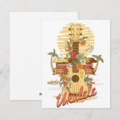 ウクレレ – Summer Memories of Hawaii シーズンカード (正面/裏面)