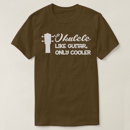 ウクレレLikeギターのみクーラー誇りを持ったfor Uke Playe Tシャツ (デザイン正面)