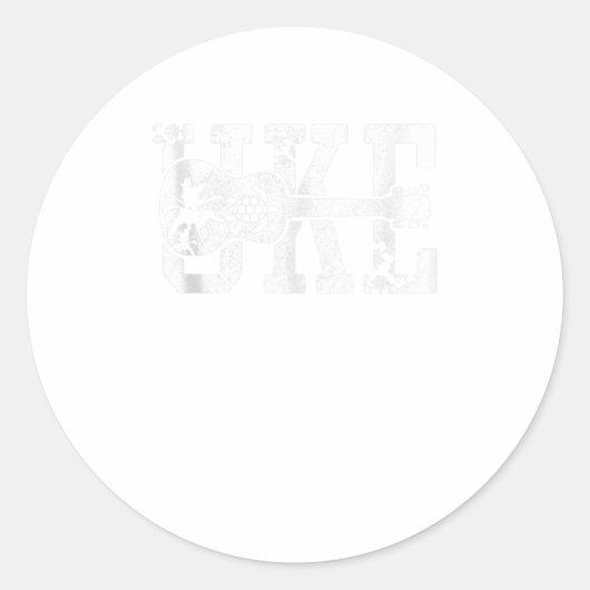 ウクレレUKEハワイアンハワイウクレレ選手 ラウンドシール