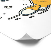 ウクレレUkelele Catギター音楽UKEでできる ポスター (角)