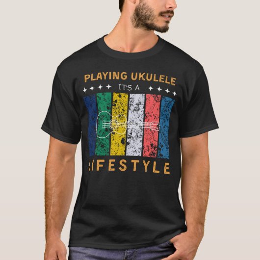 ウクレールイッツアライフスタイルおもしろいティー Tシャツ (正面)