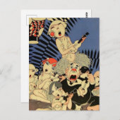 『ウクレールバンド』 1927年カバーby J Carlos ポストカード (正面/裏面)