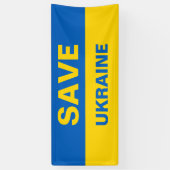 ウク救ライナウクライナ国旗のバナー 横断幕 (縦)