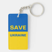ウク救ライナウクライナ国旗 キーホルダー (裏面)