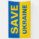 ウク救ライナウクライナ国旗 横断幕 (縦)