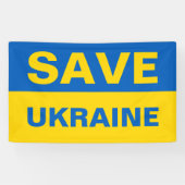 ウク救ライナウクライナ国旗 横断幕 (横)