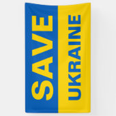 ウク救ライナウクライナ国旗 横断幕 (縦)