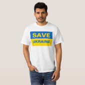 ウク救ライナウクライナ国旗 Tシャツ (正面フル)