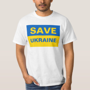 ウク救ライナウクライナ国旗 Tシャツ