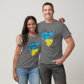ウク祈ラナフラッグ無料ウクライナ – I Support Ukr Tシャツ (ユニセックス)