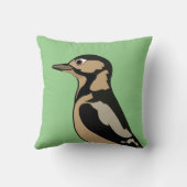 ウグイスの鳥の自然野生動物 クッション (裏面)