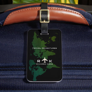 ウグイス世界地図国際的旅行カスタム ラゲッジタグ