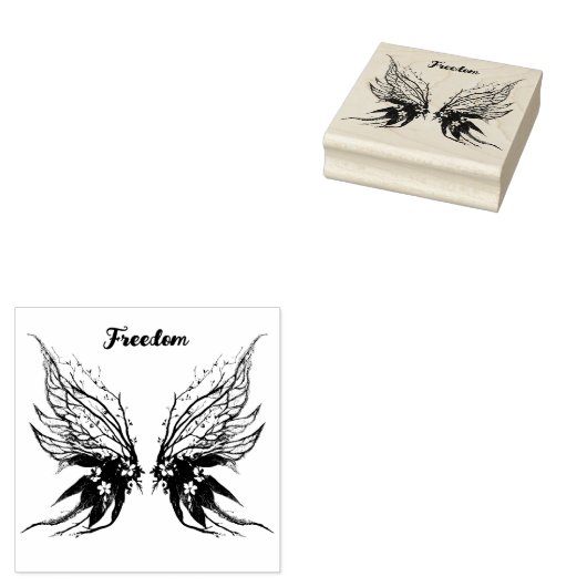 ウグイス蝶 ラバースタンプ (押印)