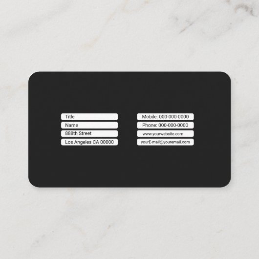 ウグイス 名刺 (裏面)