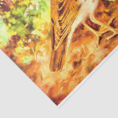 ウグツグミのヴィンテージ鳥（山花付） 薄葉紙 (詳細)