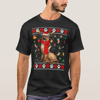 ウグリェスクリスマスドイツ羊飼い犬 Tシャツ