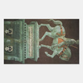 ウケッロのジョン・ホークウッド騎馬像 長方形シール (正面)