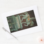 ウケッロのジョン・ホークウッド騎馬像 長方形シール (封筒)