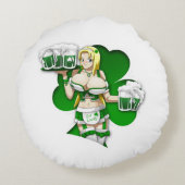 ウコギクローバー ラウンドクッション (裏面)
