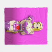 ウコギバレンタインフリースブランケット フリースブランケット (正面(横))