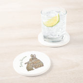 ウサギおもしろいたち。鉛筆スケッチ コースター (側面)