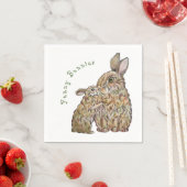 ウサギおもしろいたち。鉛筆スケッチ スタンダードカクテルナプキン (インサイチュ)