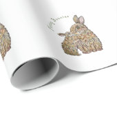 ウサギおもしろいたち。鉛筆スケッチ ラッピングペーパー (ロールコーナー)