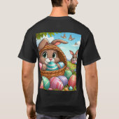 ウサギおもしろい赤ちゃんシャワー Tシャツ (裏面)