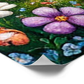 ウサギお洒落コテージ ポスター (角)