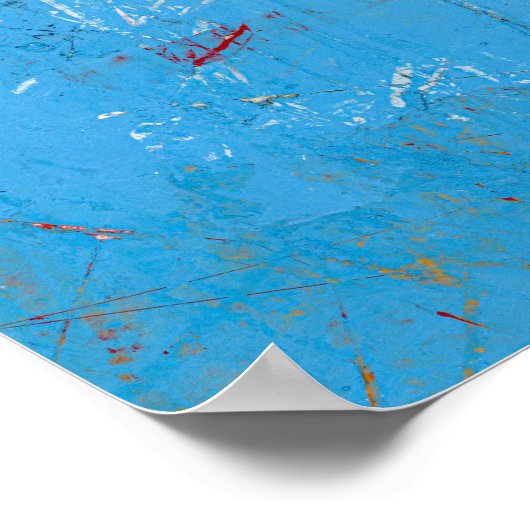 ウサギがポスターウォールアートを見る ポスター (角)