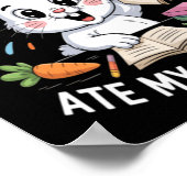 ウサギが宿題を食べちゃった学校 ポスター (角)