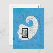 ウサギが幽霊葉書 ポストカード (正面/裏面)