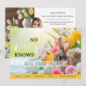 ウサギが知る不動産の春のポストカード シーズンカード (正面/裏面)